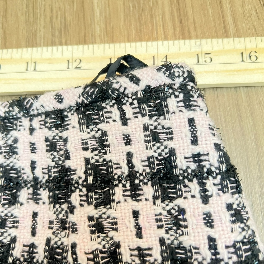 Tahari Arthur S. Levine Tweed Look Skirt Suit Jacket 8 Pencil Skirt 6 Pink Black - Picture 13 of 14